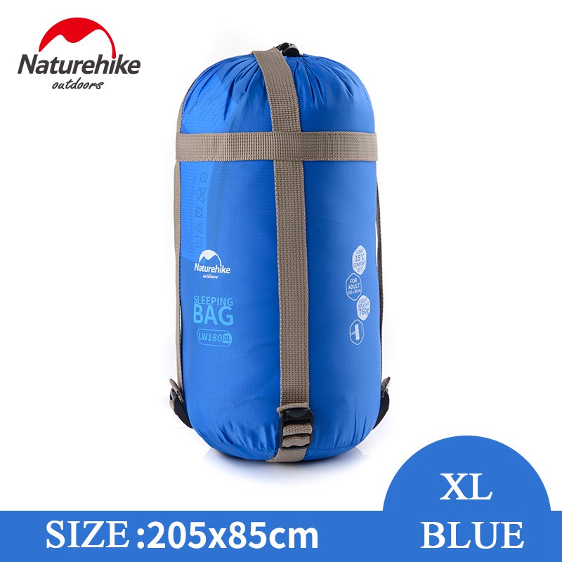 Naturehike soveposer udendørs camping vandreture forår efterår udendørs camping vandreture nh kuvert sovepose 205*85cm: Blå xl