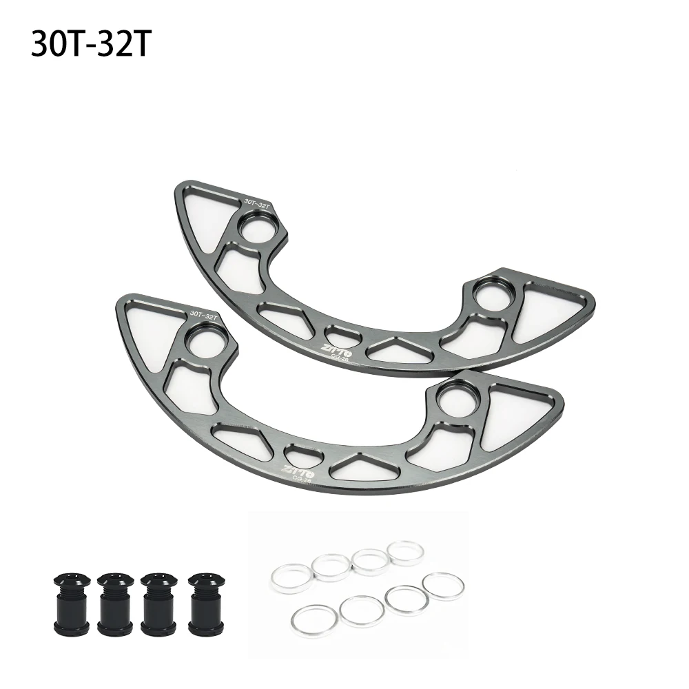 Protector de plato ZTTO MTB 104BCD 30/32/34/36/38/40T CNC cubierta protectora de plato y pernos cubierta protectora de rueda de cadena de bicicleta: YELLOW