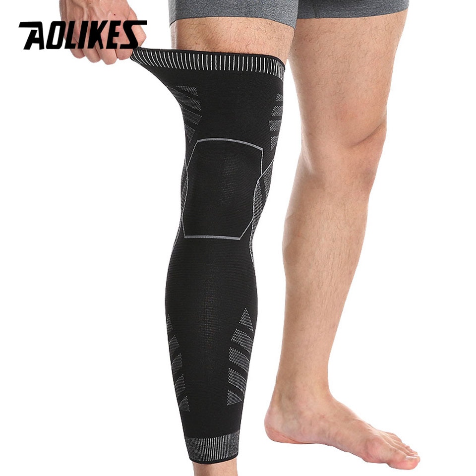 AOLIKES Knie Protector Elastische Knee Brace voor Hardlopen, Basketbal, Volleybal, Voetbal, Fietsen Knie Pads