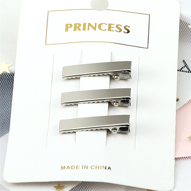 50 unids/lote de pinzas para el cabello de Color dorado y plateado, pasadores metálicos de , horquillas DIY, accesorios para el cabello para mujeres y niñas, herramientas para el cabello: Azul