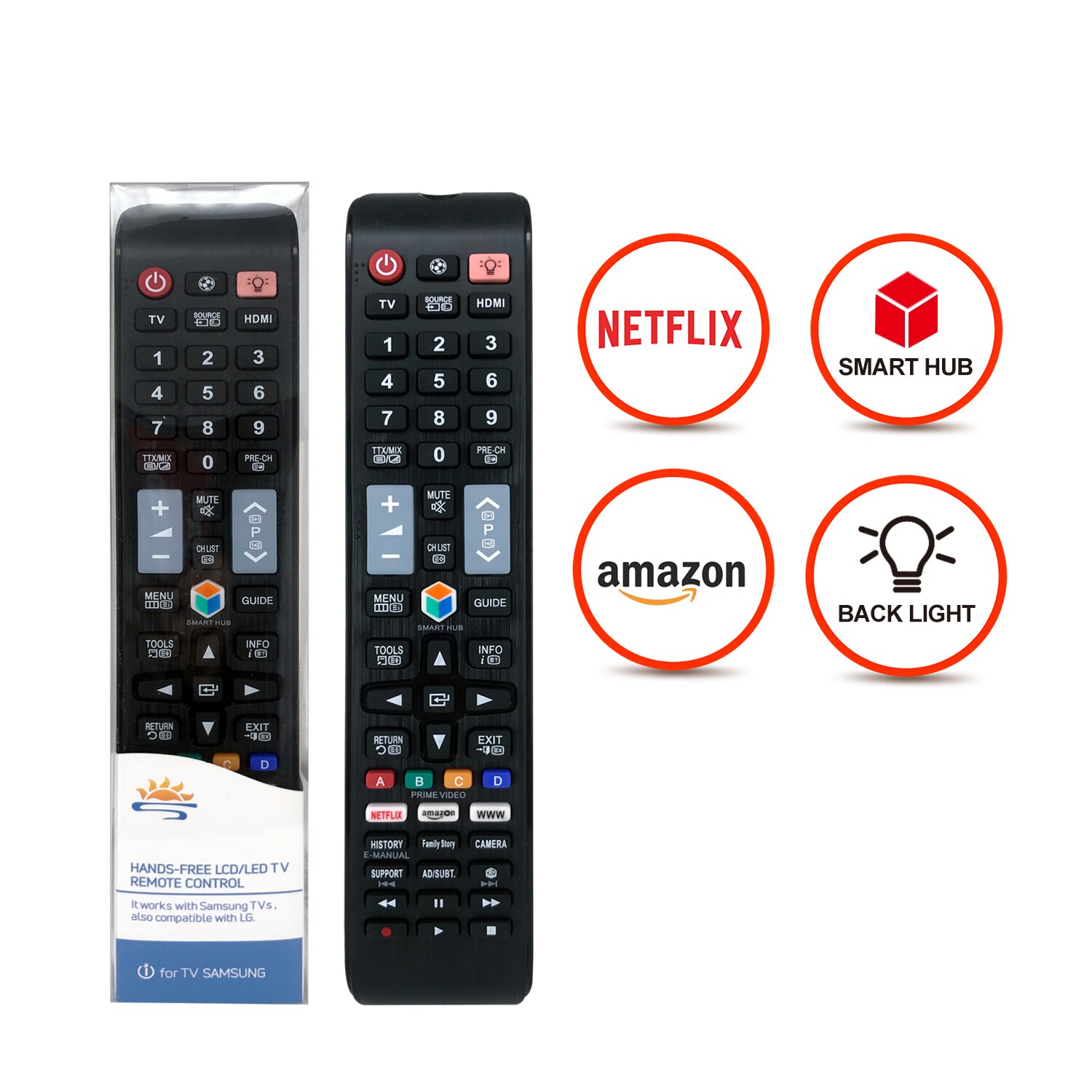 Universal Smart Remote Control Controller For Samsung UE40D7000 UE40D8000 UE46D8000YS UA55D7000LM UA55D8000YM PS64D8000FM: L1598V