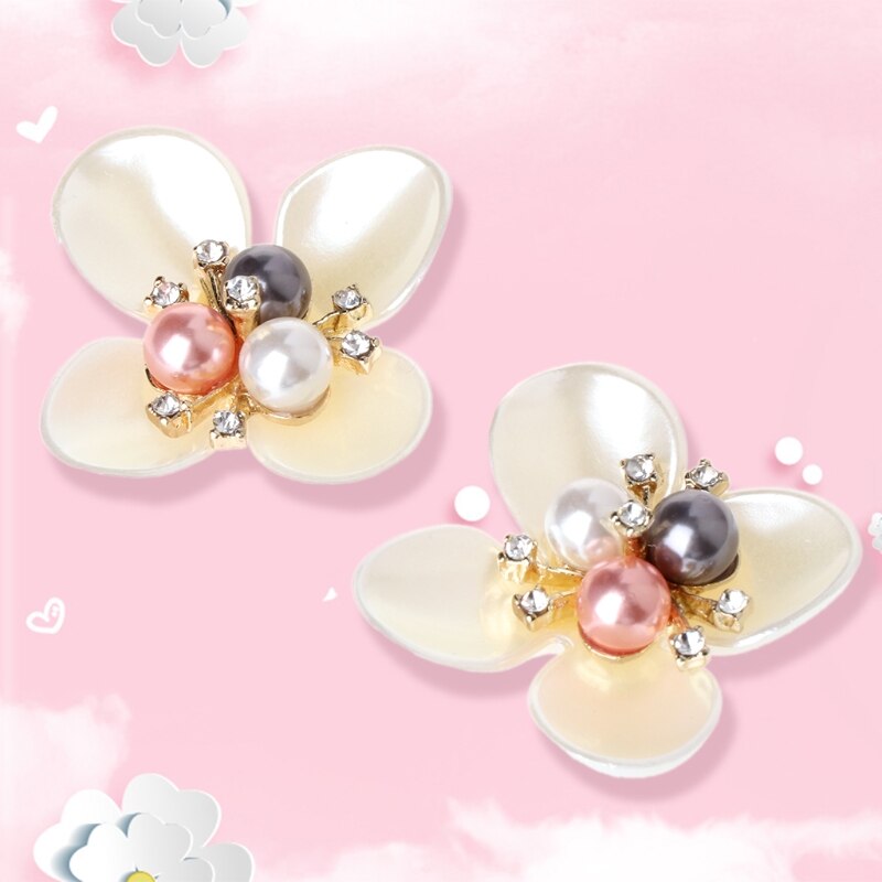 Klv 3.4 Cm Diy Geborduurde Pailletten Kralen Bloem Decoratieve Accessoire Doek Patch Schoen Clips