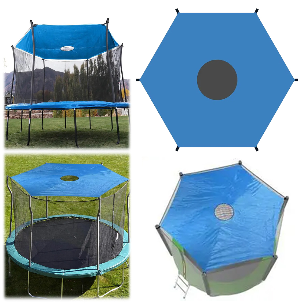 6/8/10ft Trampolin-Schattenabdeckung, wasserdichte Trampoline, Sonnenschutz-Zubehör, Trampolin-Dach für den Hinterhof-Spielplatz im Freien