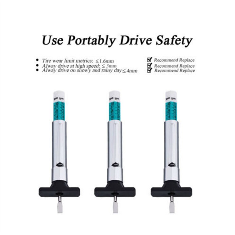 Car Tyre Measuring Pen Color Coded Depth Gauge for Acura MDX RLX RL TSX RLS ADV RDX ILX TLX RDX