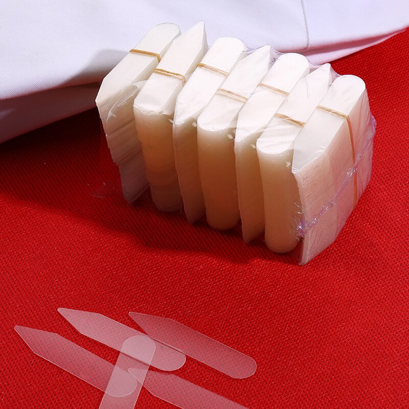 300Pcs Plastic Collar Stiffeners Stays Bones Set For Dress Shirt Men Clear Plastic Collar Stays 55 x 10 mm
