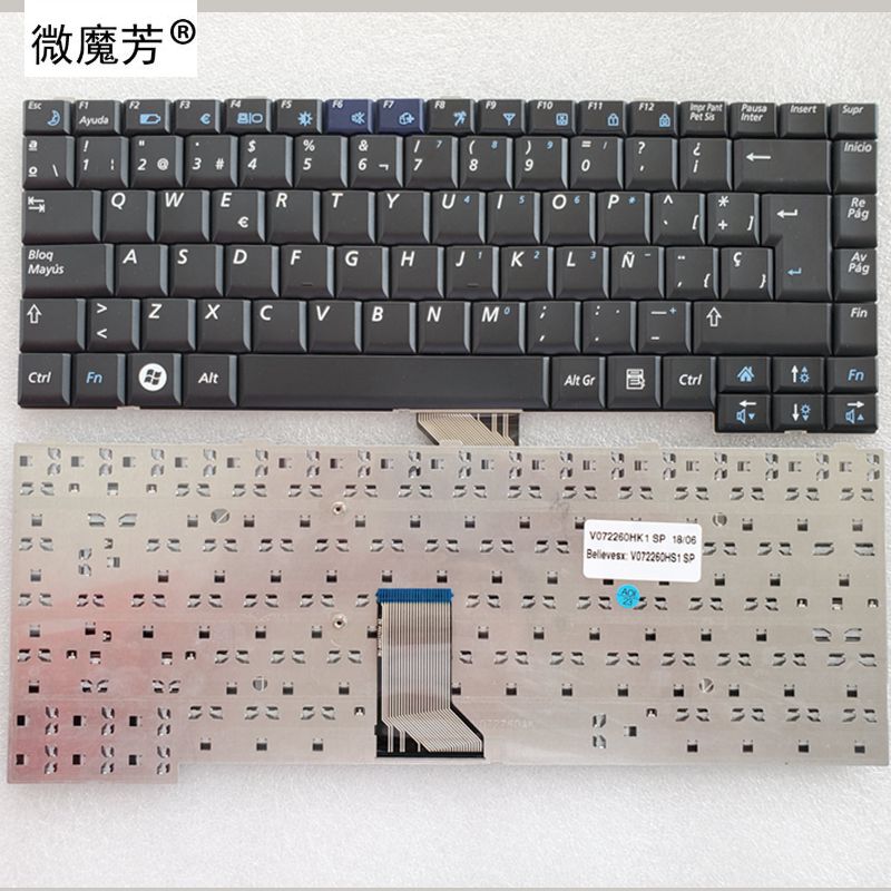 Clavier espagnol SP d'ordinateur portable, pour SAMSUNG R70 R510 R560 P510 P560 P500 R508