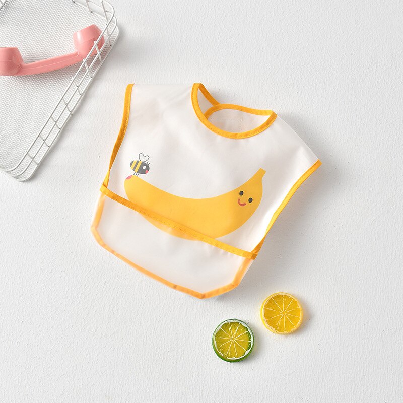 Baby Bibs Cotton EVA Waterproof Lunch Feeding Bibs Baby Cartoon Feeding Burp Cloths Children Baby Apron Babador Bandana: 5