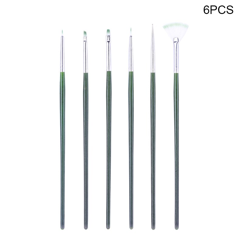 Ensemble de pinceaux à ongles pour Gel UV et acrylique, 7/15 pièces, brosse à ongles pour doublure, dessin, peinture, stylo, , outil d'art des ongles: 18