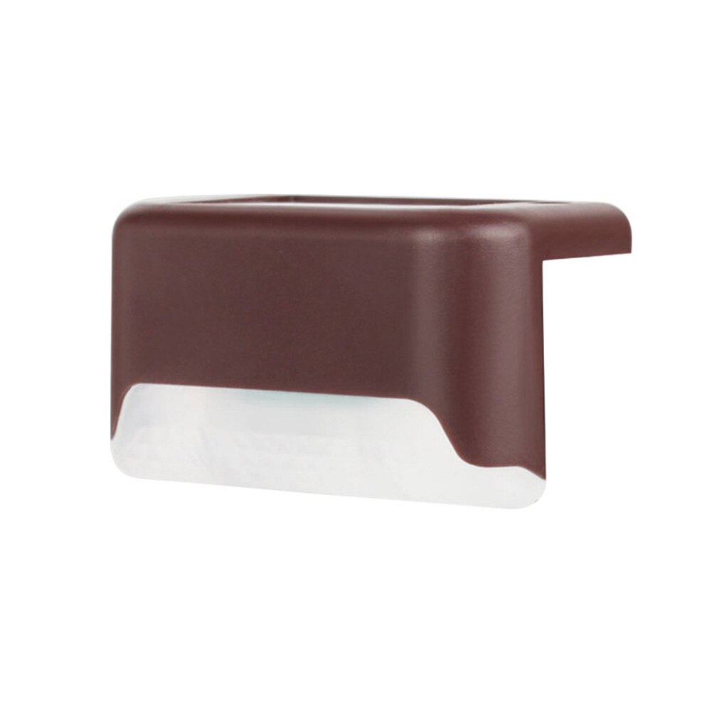 4/8pcs Solar Powered Deck Light IP65 Waterproof LED Outdoor Path Garden Yard Patio Pathway Stairs Step Fence Lamp Brown