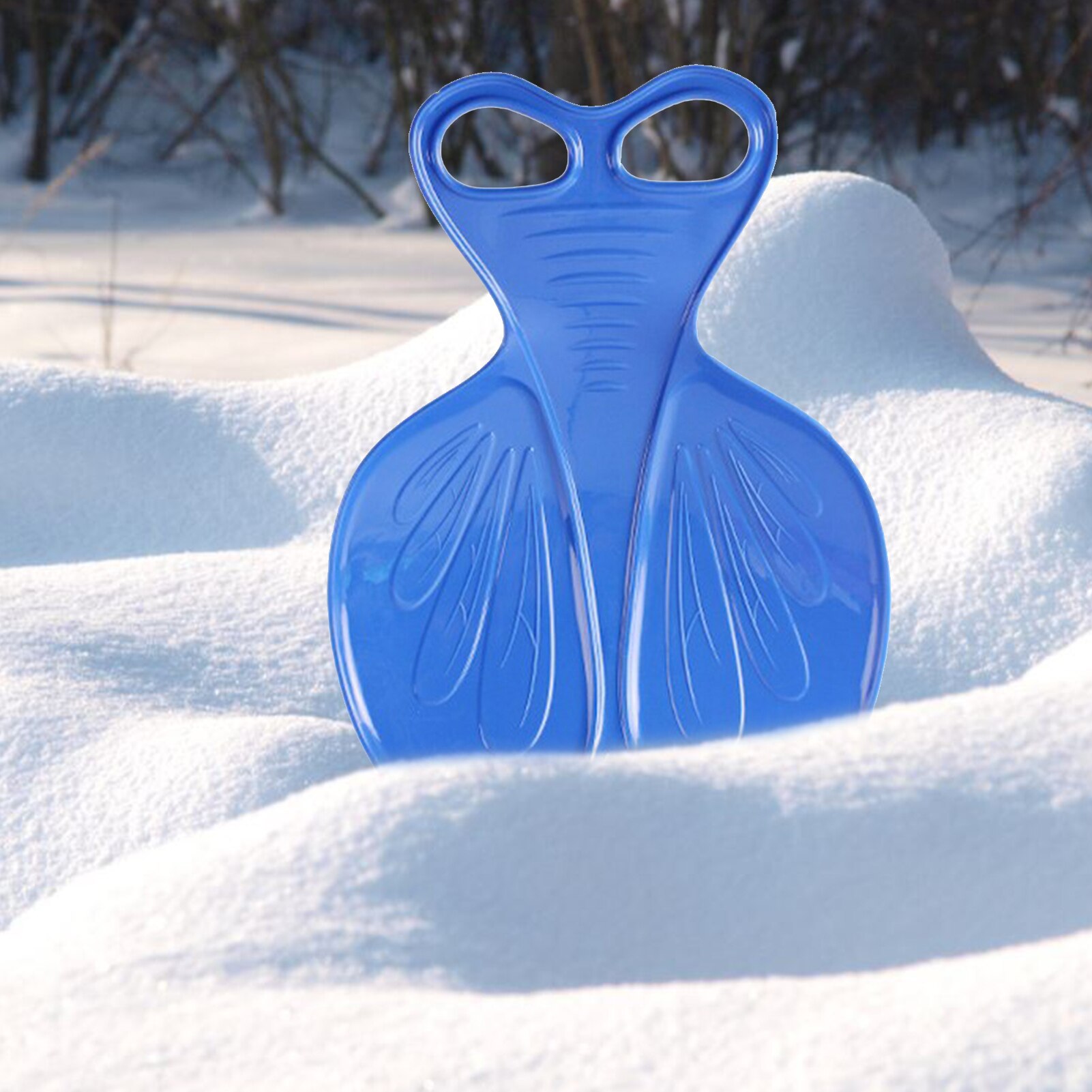 Winter Snow Sled Board Sport Thicken Snow Sled Kids Adult Plastic Ski Board For Outdoor Skiing Grass Sand Slider Snow Luge