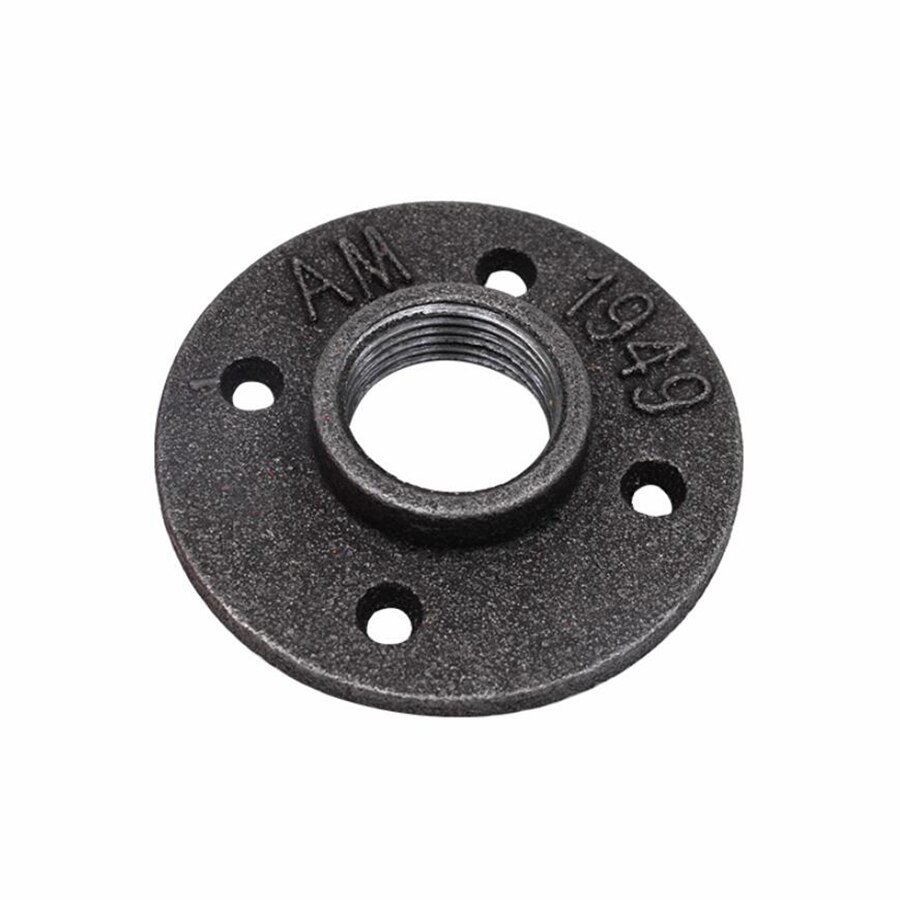 Cast iron pipe fittings wall-mounted floor hardware tools old flange piece dn15/dn20 iron pipe fittings