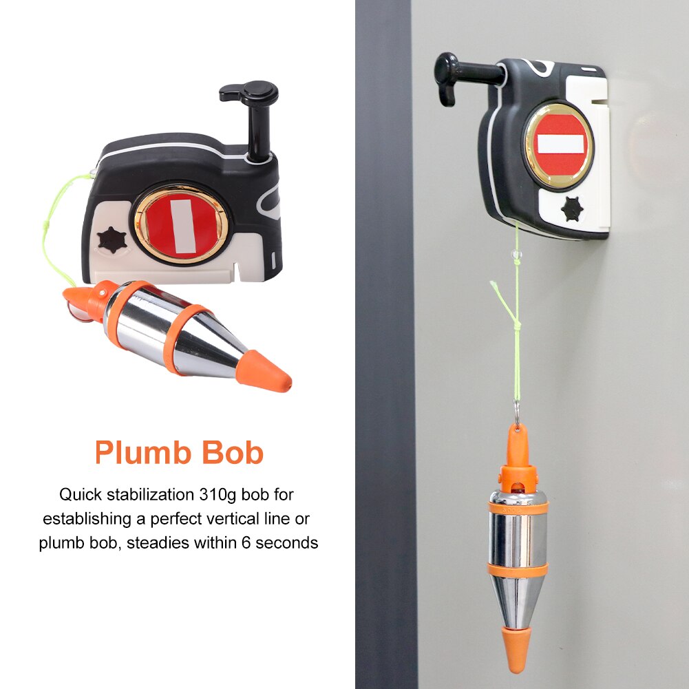 310g Accessory Quickly Stabilize Auto Stretch Line With 14.7ft String Home Vertical Measuring Construction Magnetic Plumb Bob