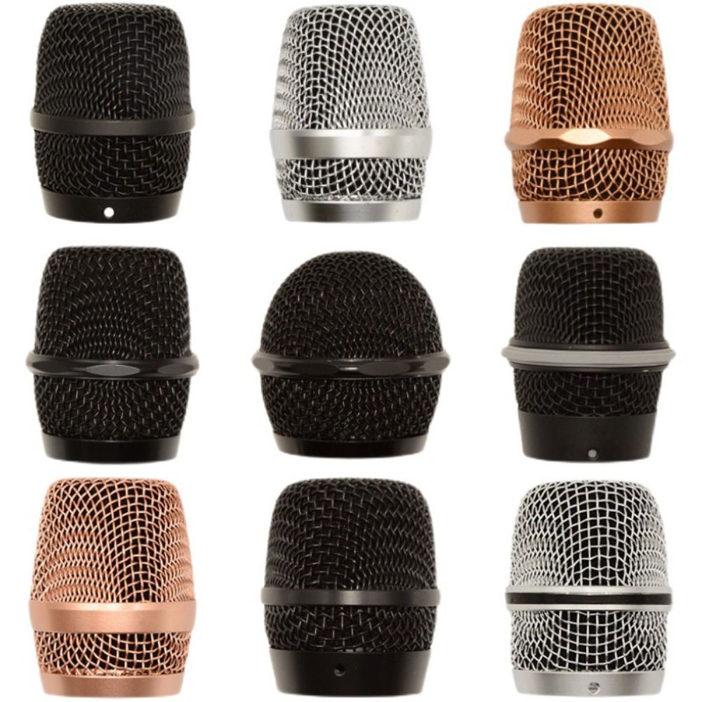 Head Replacement High Density Sponge Accessory Metal Mic Mesh Cover Microphone Mesh Head Microphone Grill Head Replacement Head