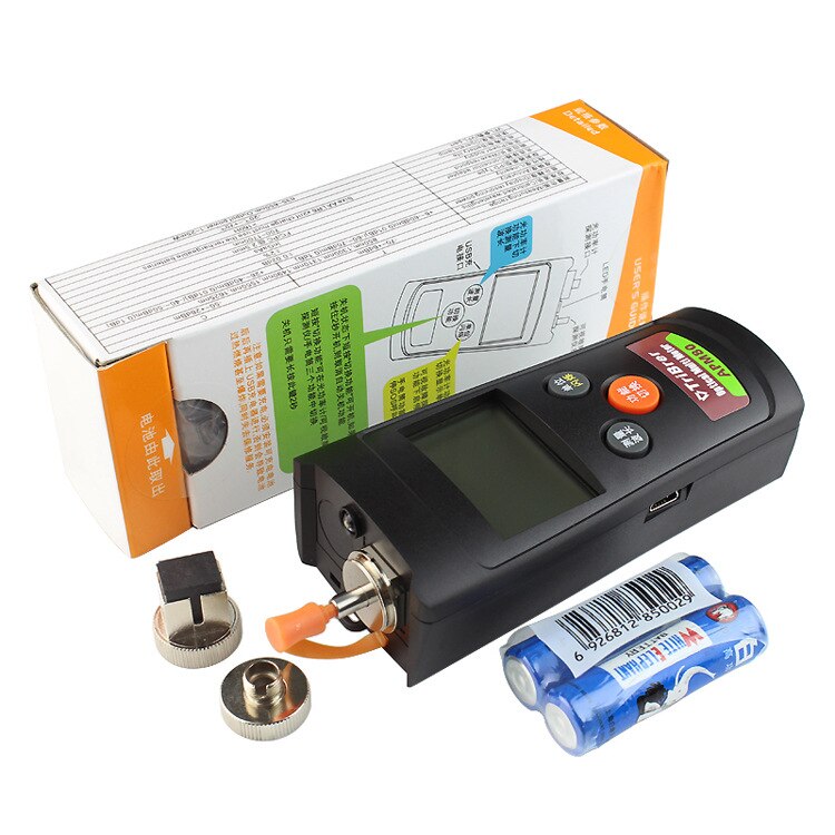 APM80 optical power meter TriBrer FTTH testing tool handled Mini Fiber Optical Light Source -70~+10dBm with FC SC ST Connector