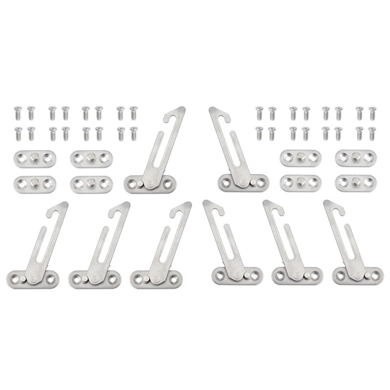 4Pcs Window Restrictor Locks for Upvc Window Restrictor Hook Security Lock Stainless Steel Child Lock Restrictor