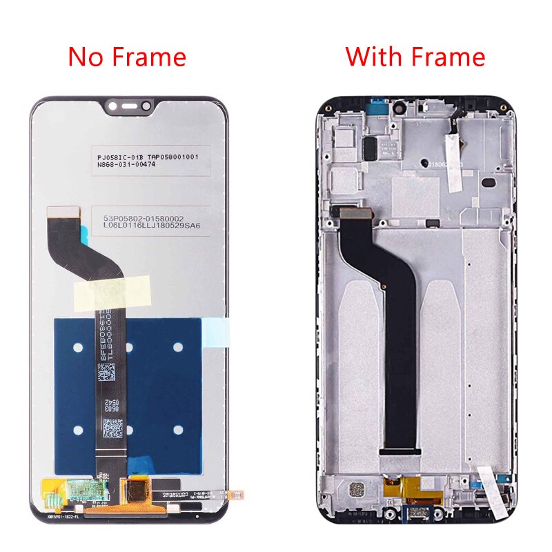 Pantalla LCD de 5,84 "AAA ++ para XIAOMI Mi A2 lite, repuesto de montaje de Marco