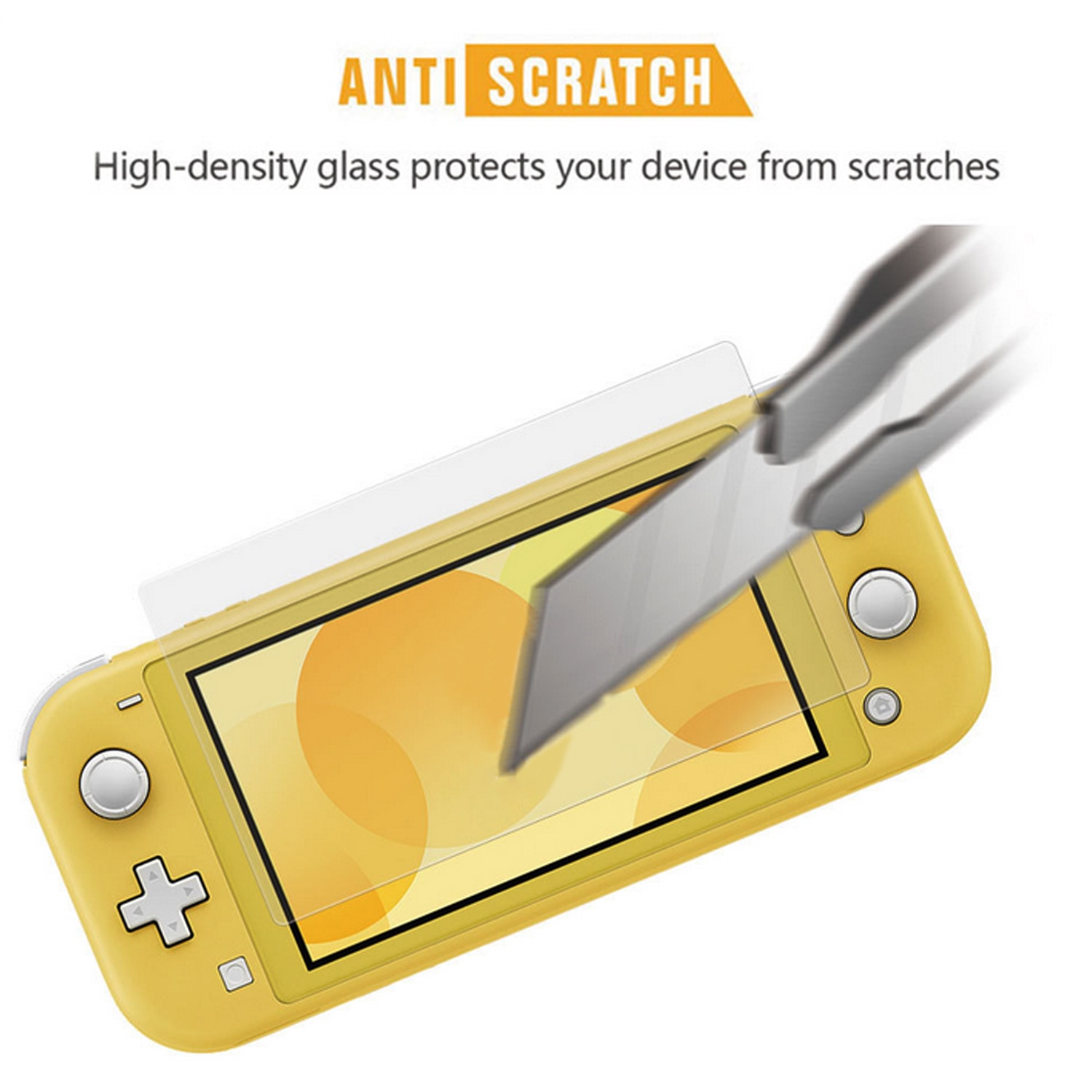 Bevigac 2PCS Scratchproof Anti-fingerprint Tempered Glass Screen Protector for Nintendo N-Switch Switch Lite Mini Console