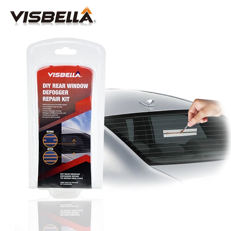 VISBELLA DIY Rear Window Defogger Repair Kit Repair the Mist Line of Auto Rear Window Glass Fix Broken Defogger Grid Lines