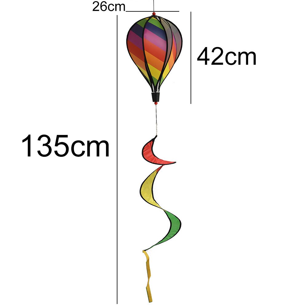 caldo aria Palloncino Filatore del Vento Giardino Cortile Esterno arredamento bambino regalo di Festival celebrazione Arcobaleno Della Banda del o Griglia Manica A Vento