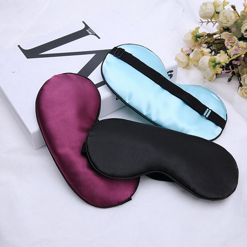 Pure Silk Double-Side Shading EyeShade Sleeping Eye Mask Cover Eyepatch Blindfolds Eyeshade Health Sleep Shield Light