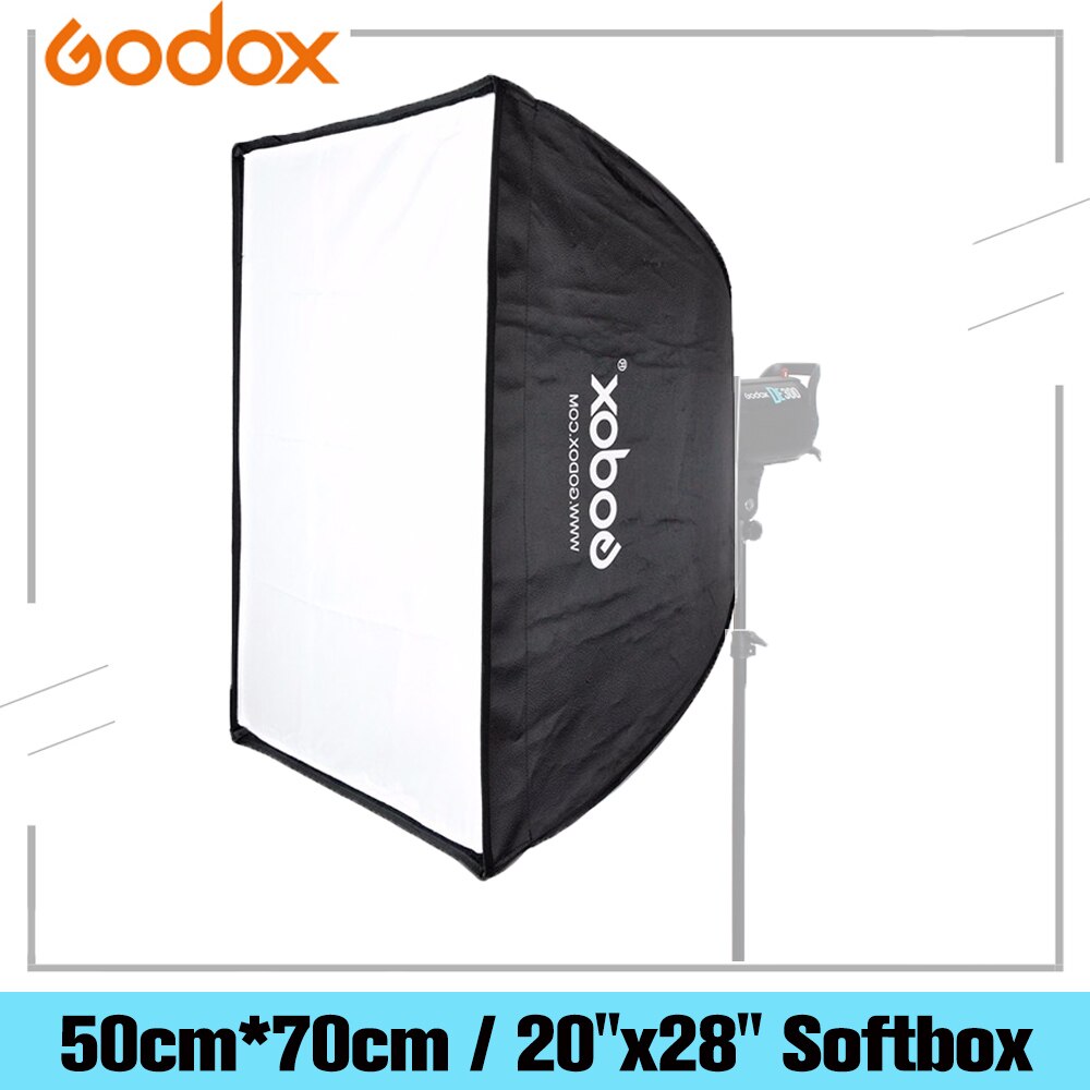 Godox 50Cm * 70Cm/20 &quot;X 28&quot; Rechthoekige Paraplu Softbox Met Bowens Mount Speedring Voor speedlite Photo Strobe Studio