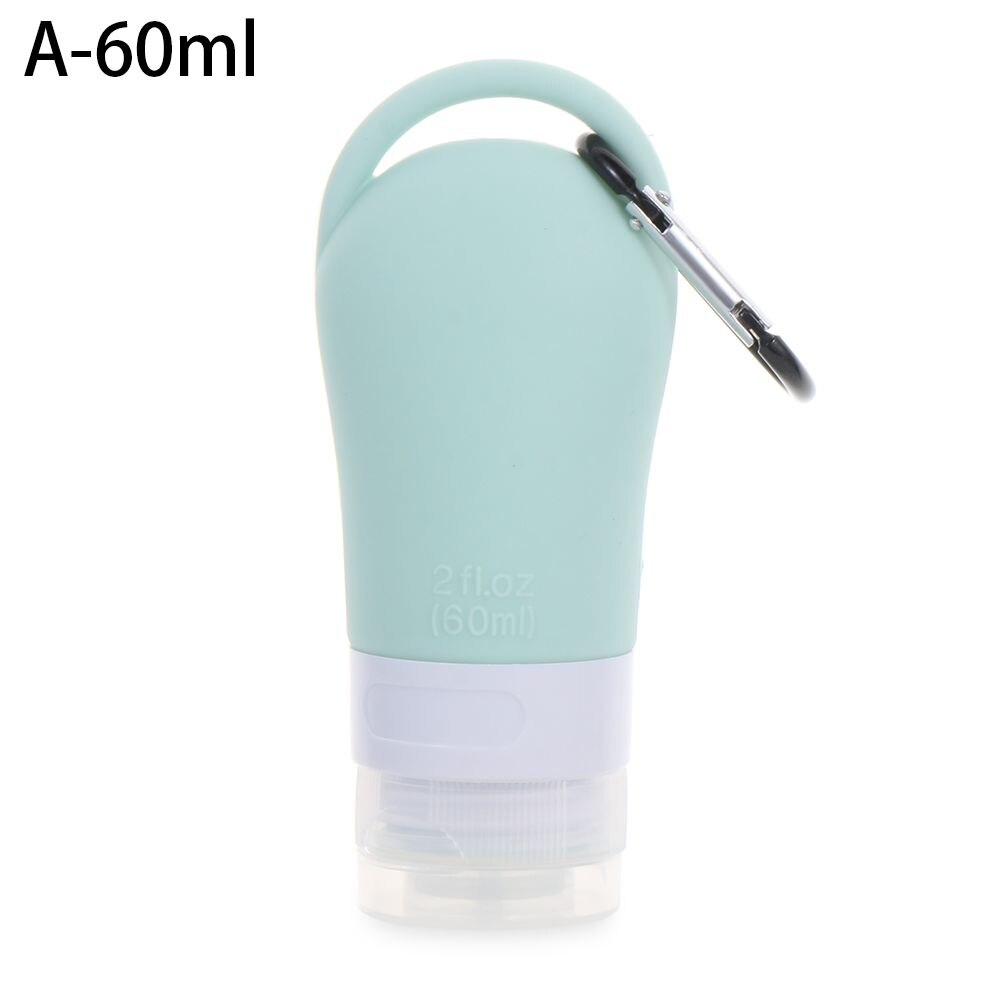 Shower Gel Shampoo Hand Washing Portable Hook Silicone Bottle Empty Bottles Squeeze Container Sub-bottling Tube: A-60ml