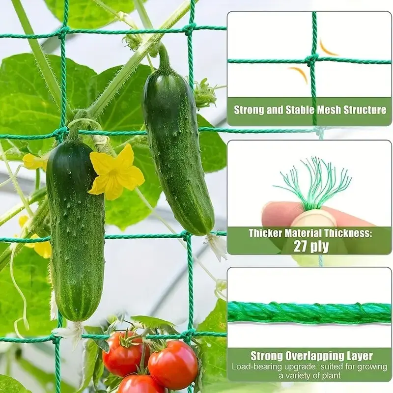 Hochwertiges Nylon-Garten netz Luffa Winde Blumen Weinpflanzen Klettern etz Gurken rebe wachsen Halter Halterungen