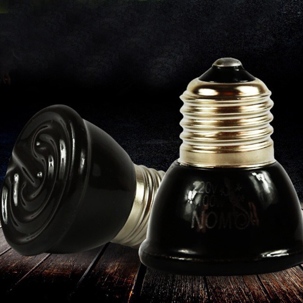 1Pc Heat Lamp Portable Lightweight Premium Heating Light Heat Emitter for Turtle
