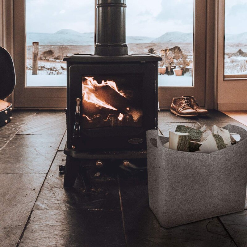 Kosz filcowy 40X23X39.5 cm-worek na drewno kominkowe rozmaitości ubrania książki przekąnarty kosze robić przechowywania torebka