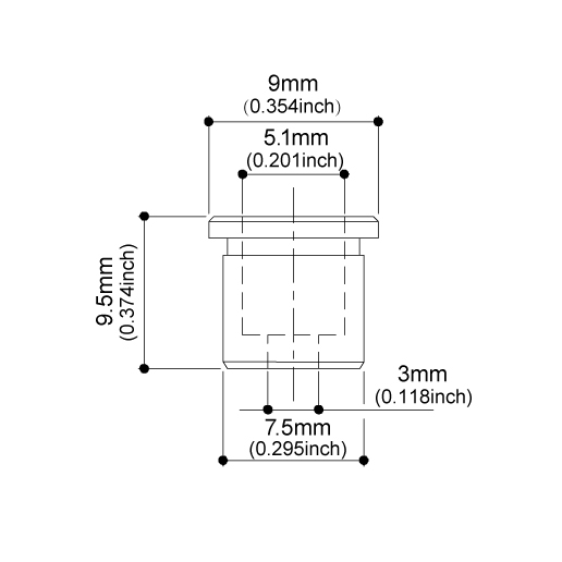 Brass Steel Guitar String Through Body String Ferrules for Tele Telecaster /Hardtail Strat Set of 6 for Tele Guitar