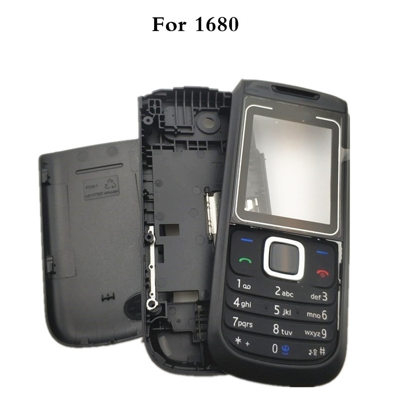 Top Batterij Back Cover Behuizing Voor Nokia 1680 Behuizing Cover Deur Frame + Batterij Cover + Engels Toetsenbord