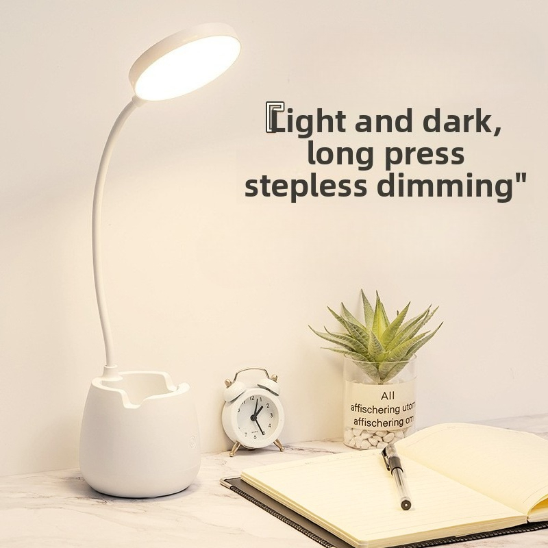 LED Oogbescherming Bureaulamp USB Bedlampje Opladen Student Studie Slaapzaal Leeslamp Slaapkamer Nachtlampje Cadeau