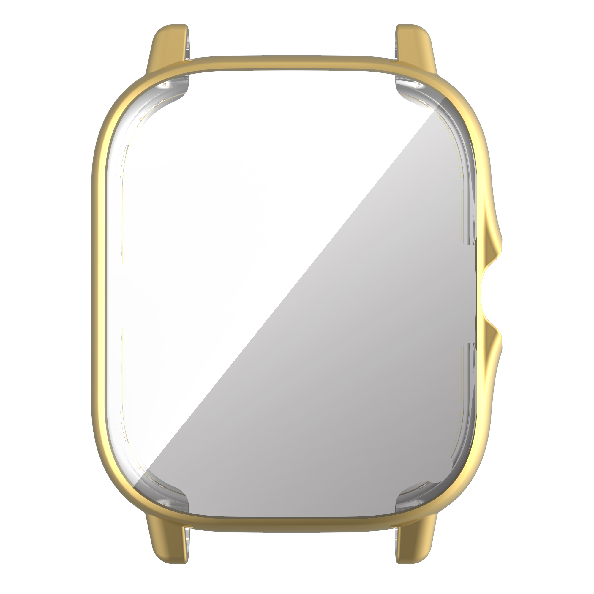 Funda protectora de TPU para Amazfit GTS 2/2e/3/4, funda protectora de pantalla para Huami Amazfit Bip U/GTS 2 Mini, carcasa protectora para reloj: xxxxl / Oro
