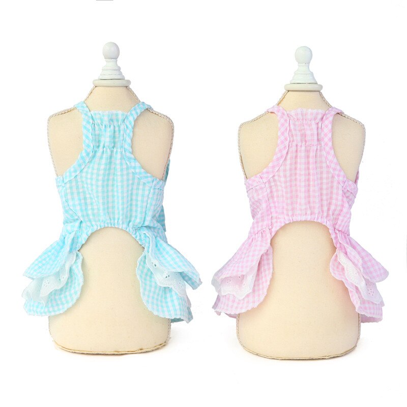 Prick rosett katt hund klänning kjol sommar sweer husdjur prinsessklänningar för små hundar shih tzu yorkshire kläder valp kläder