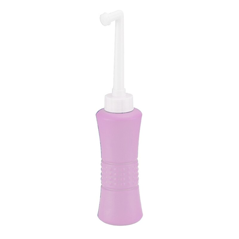 Limpiador tipo Bidet portátil para exteriores, prensa manual, paquetes de botellas, lavado corporal X6HD: pink