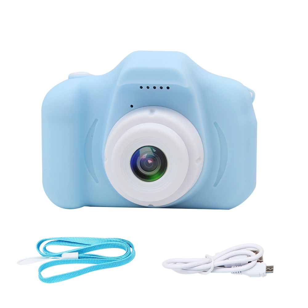 X2 Mini Digital Kamera für freundlicher Foto Aufnahme Multifunktions Camcorder für freundlicher: Blau / mit 16GB Karte
