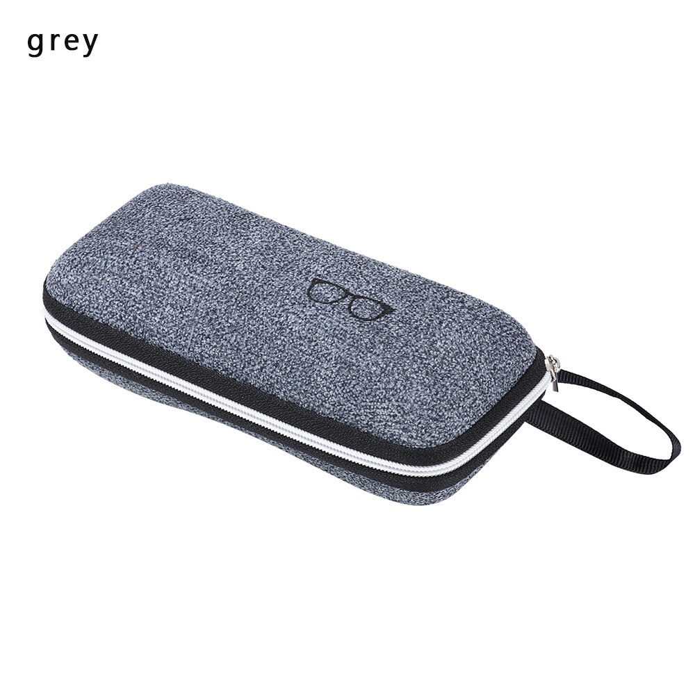 1Pcs EVA Brillen Cases Cover Zonnebril Case Voor Vrouwen Mode Glazen Doos Met Lanyard Rits Lenzenvloeistof Gevallen Harde: grey 1