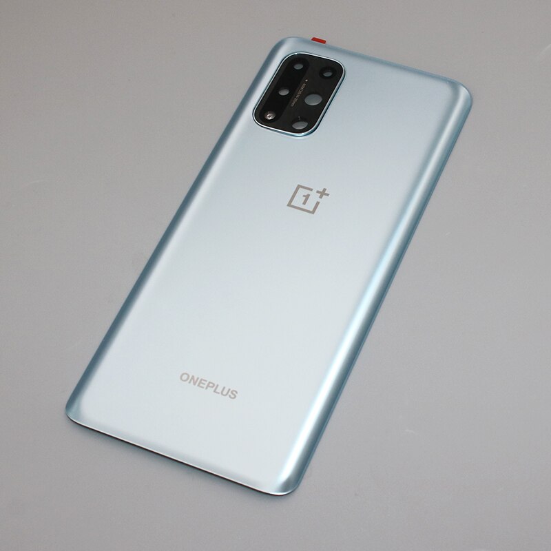Originalt oneplus batteri bakdeksel glass bakdør kabinett panel deksel telefon erstatning for en pluss 1+ 8t 8 t med kameralinse: Matt skive