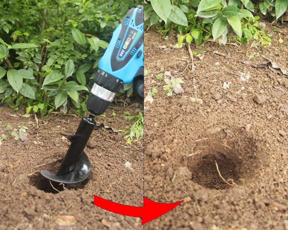 Tuin Auger Boor Apparaat Oversize 30cm Diameter 10cm