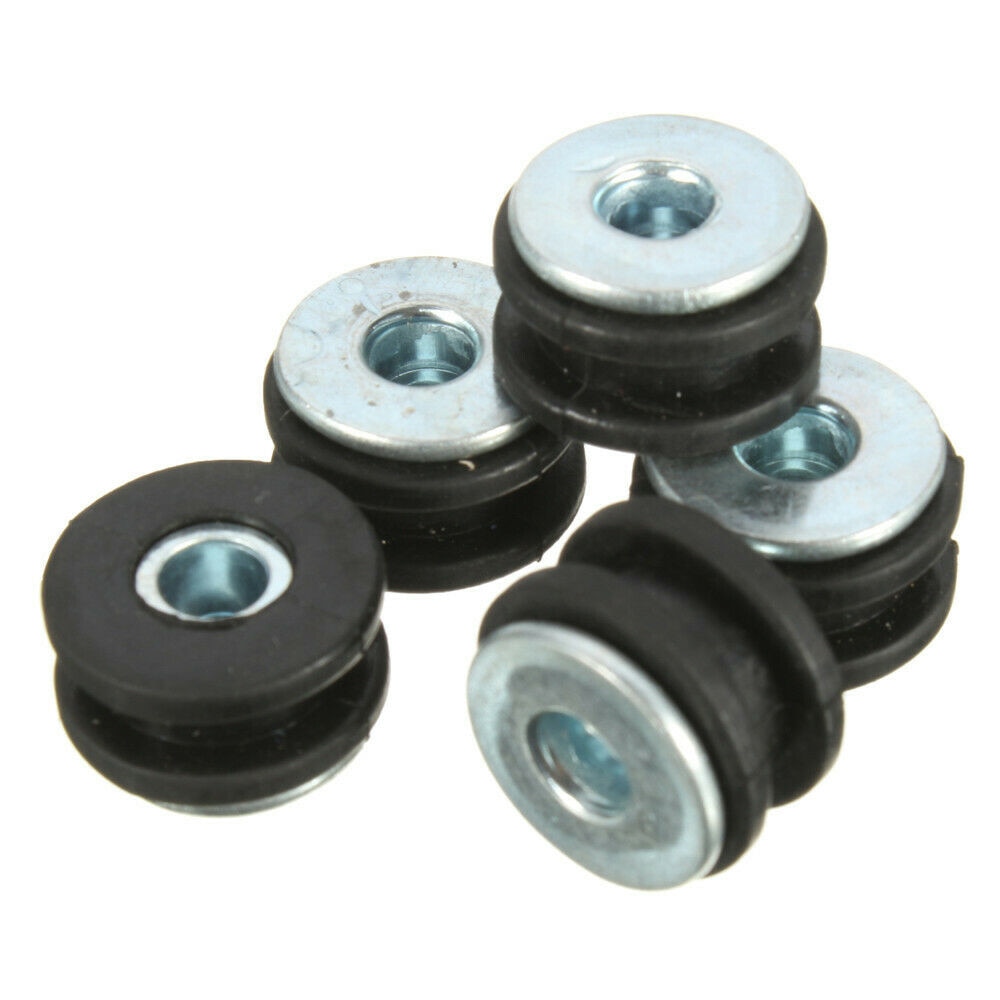 8pcs Absorber Rubber Sleeve Cushion Rubber Ring 10/12mm Diameter For Motorcycle Scooter Rear Shock Rear Shock Absorber Bushing