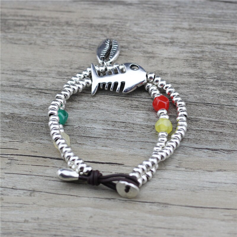 Originele anslow sieraden, vis- en schelpenmetalen oceaanbedelarmbanden en armbanden voor vrouwen, damessieraden, lage prijs 0817lb