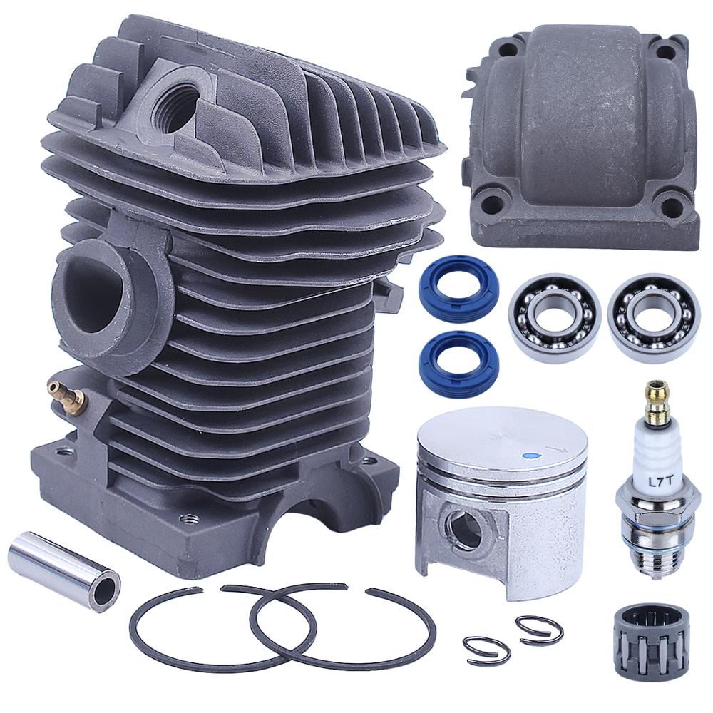 Kit de pistón de cilindro de 40mm para motosierra Stihl MS210, 021, MS 210, 1123, 020, 1216 w, sello de aceite de rodamiento de manivela, rodamiento de agujas de sartén de motor