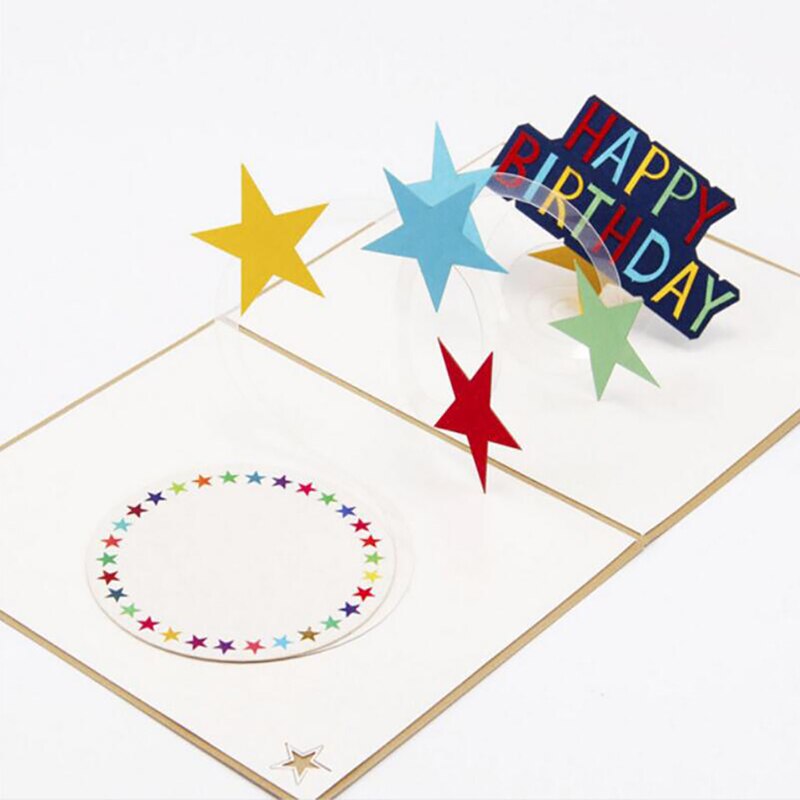 Mini Birthday Card Cartoon Birthday Cards Year'S Card Postcard For Party Supplies: Default Title