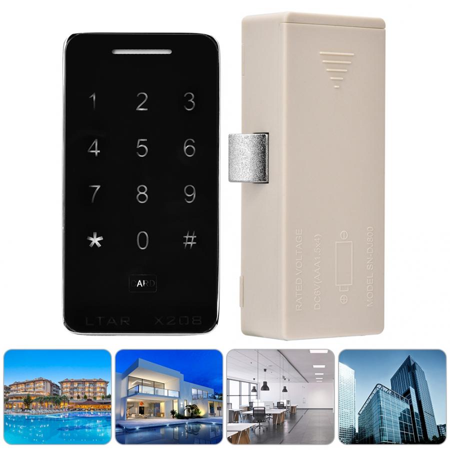 Password Lock Electric Smart Digital Cabinet Lock Anti-theft Touch Keypad Password Card Locker Lock smart lock