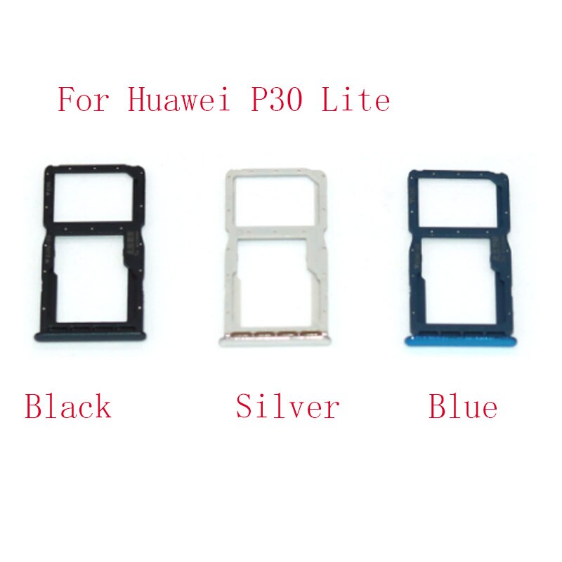 Para huawei p30 lite titular do cartão sim slot bandeja adaptadores de substituição sim slot para cartão sd bandeja titular para huawei nova 4e