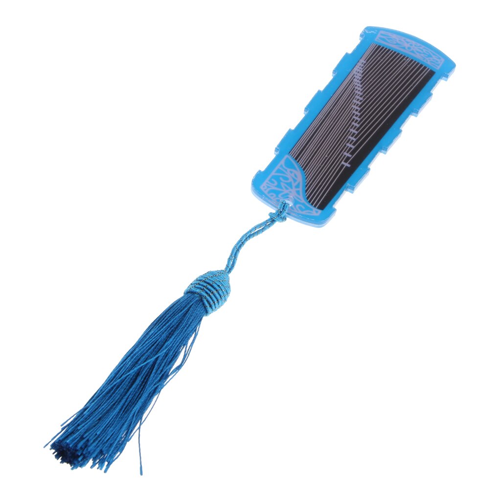Chinese Citer Guzheng Nail Pick Plakband Card Storage Tool 110X40X5 Mm: Blue 