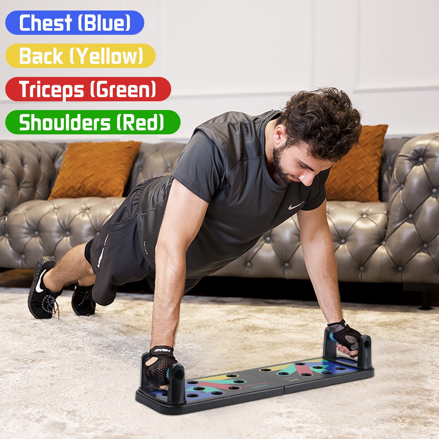 Tabla de realce con instrucciones de impresión, herramientas de ejercicio para la construcción del cuerpo, herramientas de ejercicio para hombres y mujeres, soportes de realce para gimnasio, entrenamiento corporal