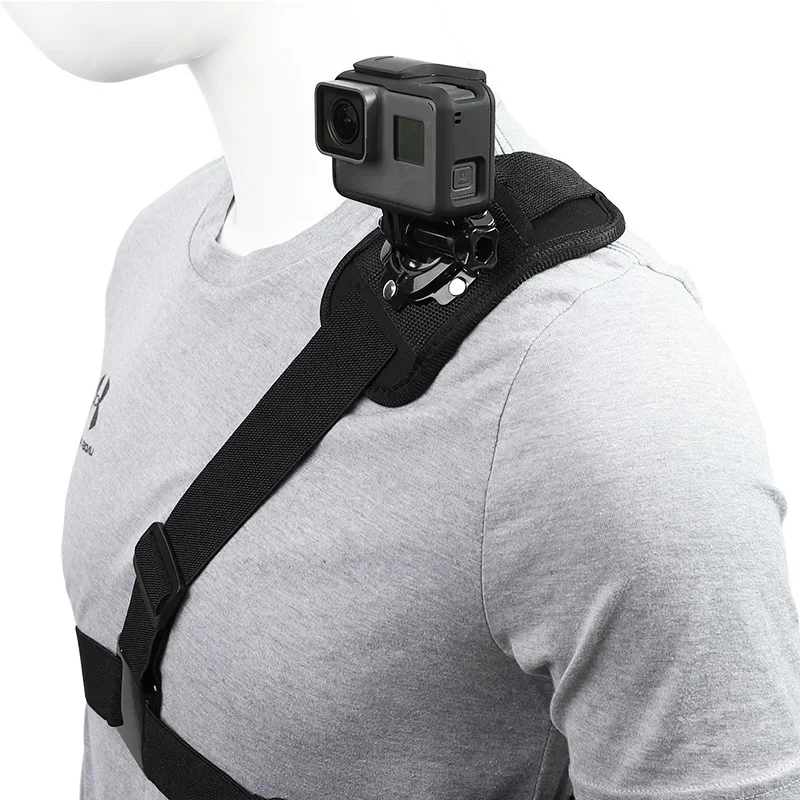 360 ° Adaptador de arnés de pecho para montaje en correa de hombro para GoPro Hero 12 11 10 9 8 7 6 5 4 3+ 3 Black Edition Xiaomi Yi