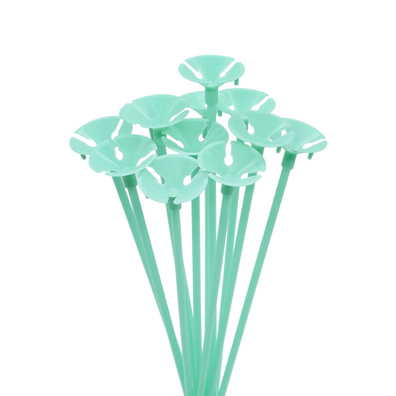 10Pcs Folie Latex Ballonnen Houder Sticks Met Cup Birthday Party Wedding Opblaasbare Ballen Decoratie Accessoires: macaron stick 5