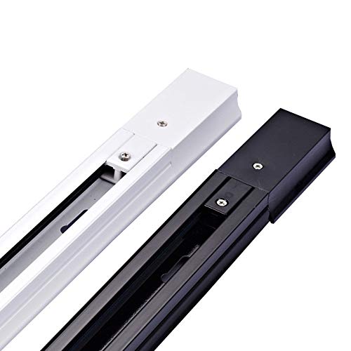 4 stuks LED track rail 2 Draad Universele Rail Connector Voor Moderne Lamp 0.5M dikke aluminium spoor licht LED spotlight rails